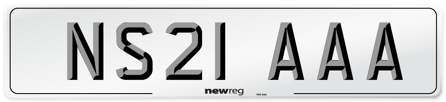 NS21 AAA Number Plate from New Reg
